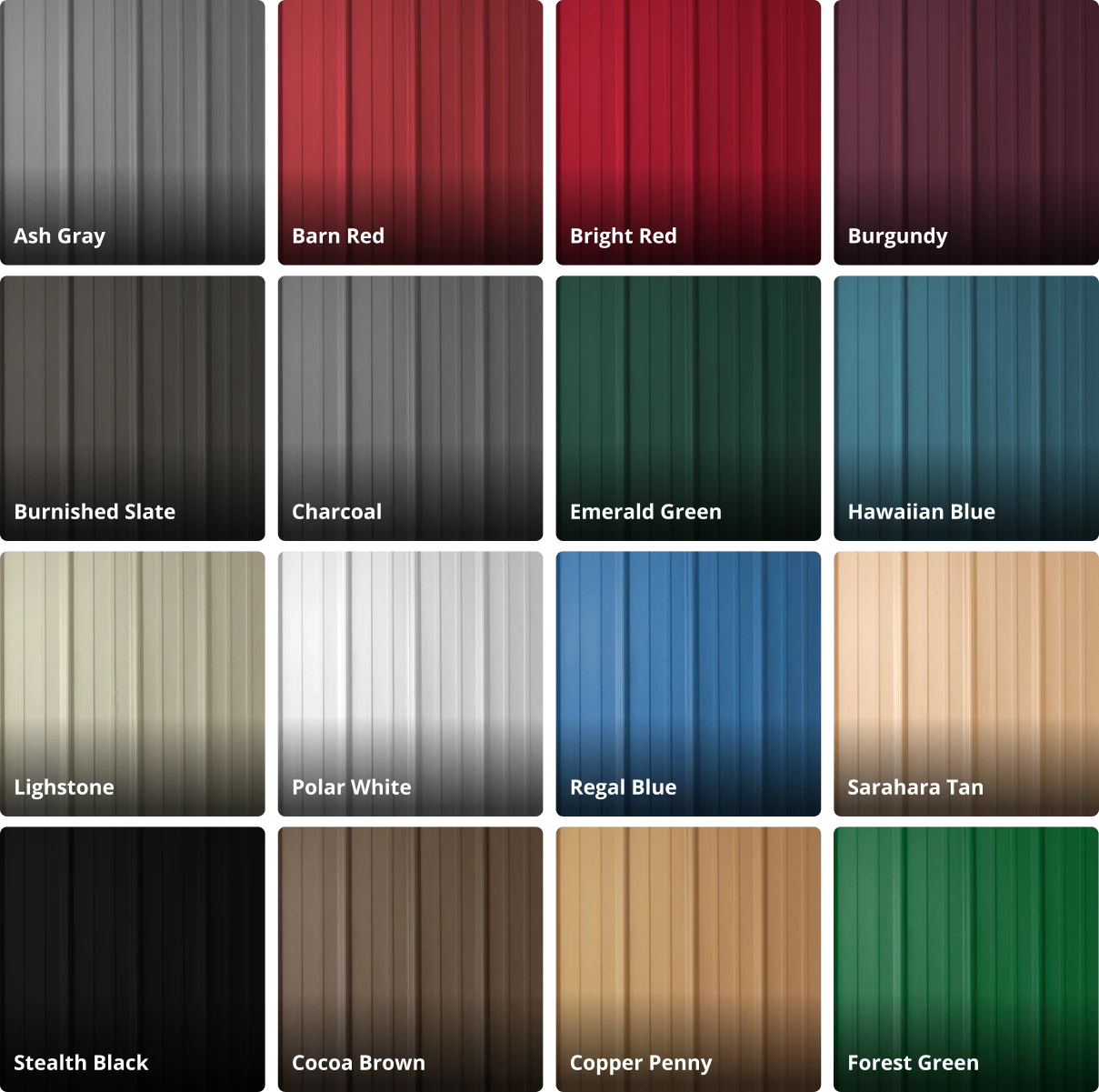 Rib Panel Colors